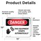 Signmission This Equipment Starts Automatically Danger Sign, Vinyl Decal, 14in W x 10in L, 2PK OS-2PACK-DS-D-1014-L-2325 - alternate 2